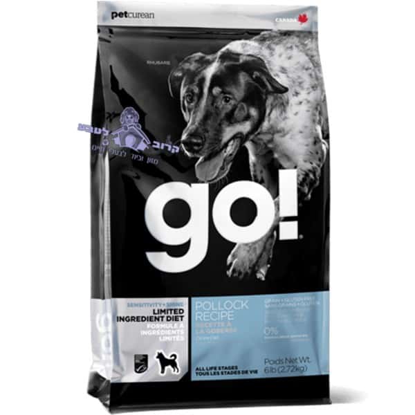 GO - גו אוכל לכלבים ללא דגנים - דג פולוק זהבנון - שק 11.34 ק"ג