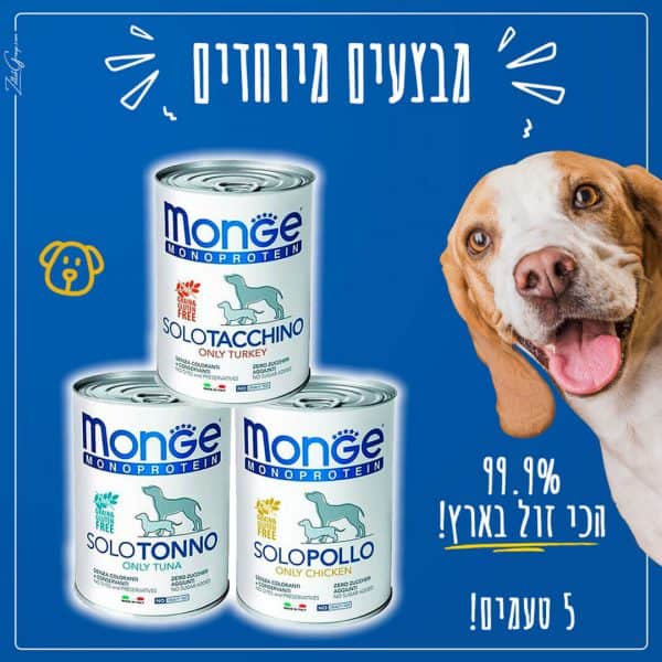 MONGE מונג' מזון רטוב לכלבים