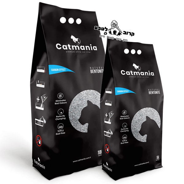 חול לחתולים אפקט הפחמן קטמאניה 10 ליטר 2 יח' ב- 139 ₪ כולל משלוח