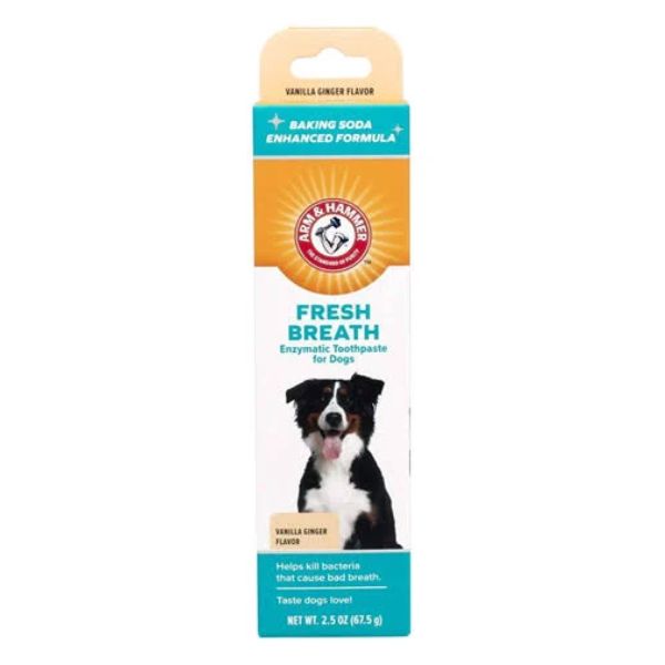 משחת שיניים לכלב Arm & Hammer Fresh Breath – וניל ג'ינג'ר 67.5 גרם