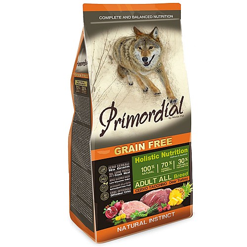 שק מזון קדמוני הוליסטי Primordial Adult Turkey & Deer לכלבים בוגרים מכל הגזעים